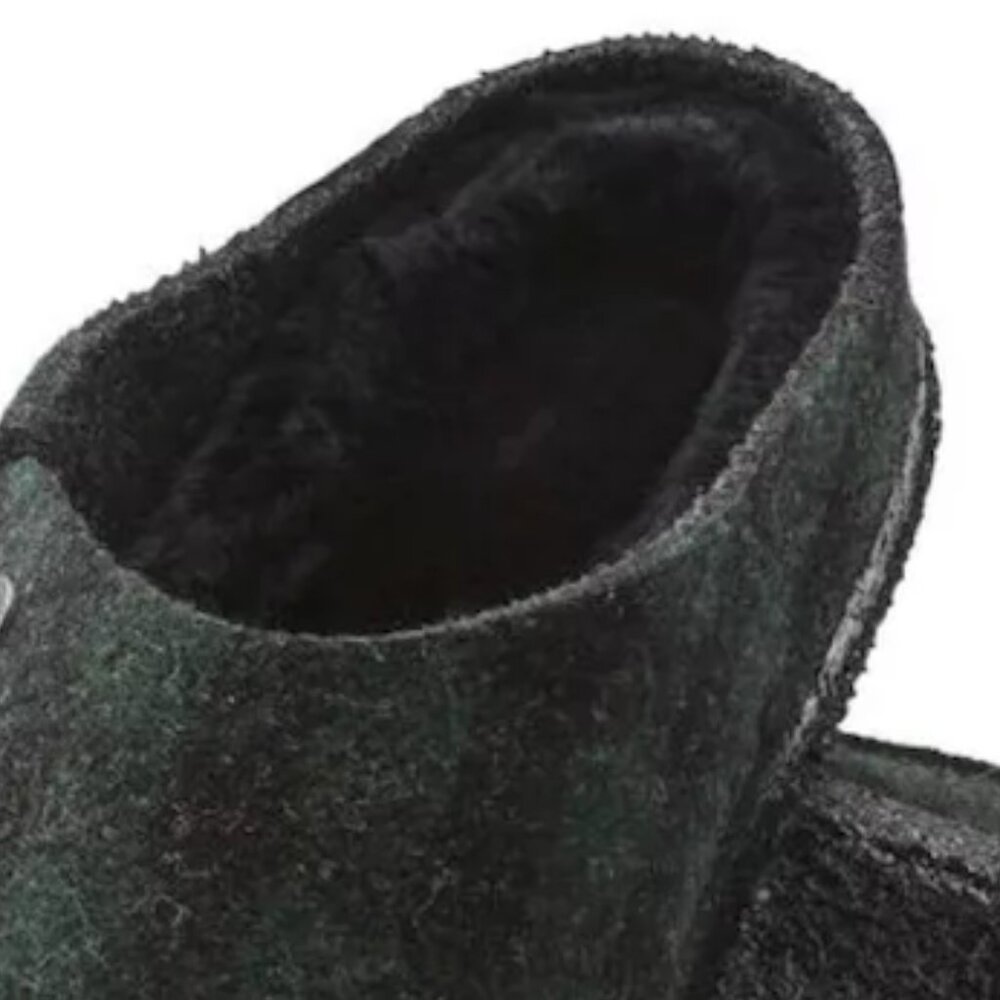 EUC Women's Green & Black Plaid Birkenstock Closed Toed Slide Clogs Size 38 - Picture 4 of 11